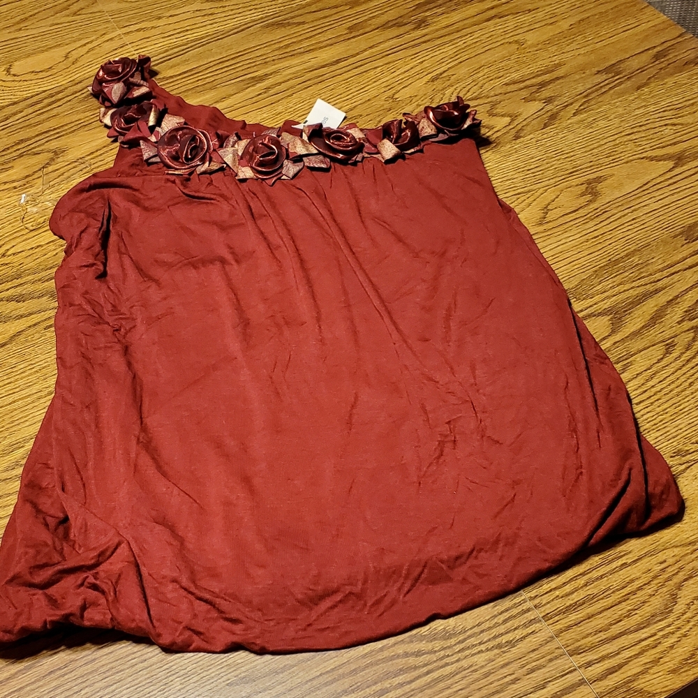 New Maurices off shoulder dress flowy shirt Size L